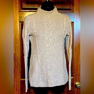 GAP Mock Neck Cable Knit Sweater